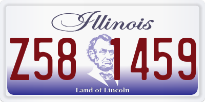 IL license plate Z581459