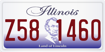 IL license plate Z581460