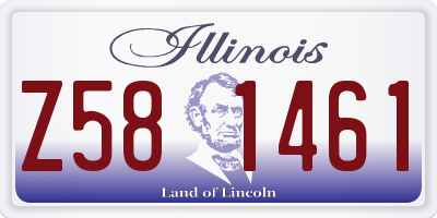 IL license plate Z581461