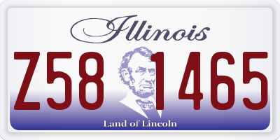 IL license plate Z581465