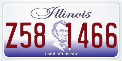 IL license plate Z581466