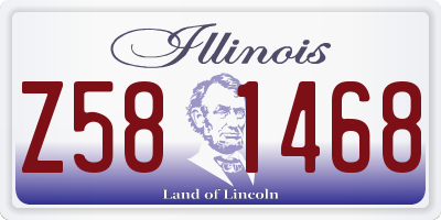 IL license plate Z581468