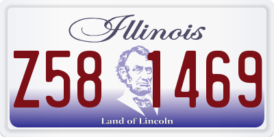 IL license plate Z581469