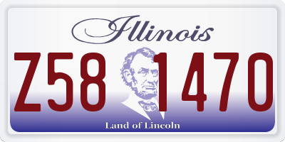 IL license plate Z581470