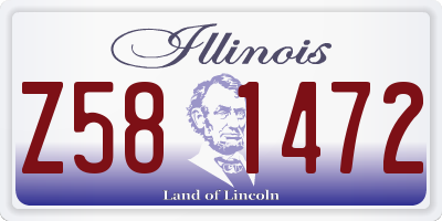 IL license plate Z581472