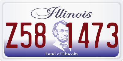 IL license plate Z581473