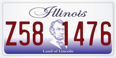 IL license plate Z581476