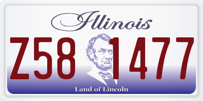 IL license plate Z581477