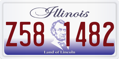 IL license plate Z581482