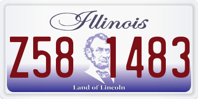 IL license plate Z581483