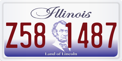 IL license plate Z581487