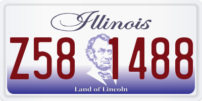 IL license plate Z581488