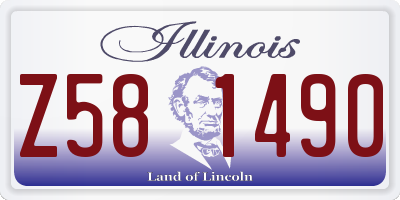 IL license plate Z581490
