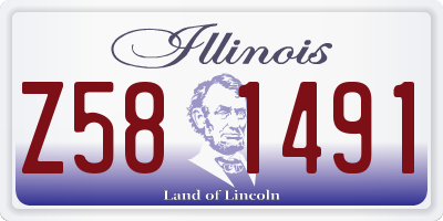 IL license plate Z581491