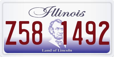 IL license plate Z581492