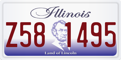 IL license plate Z581495