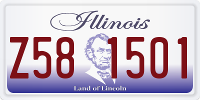 IL license plate Z581501