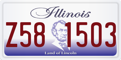 IL license plate Z581503