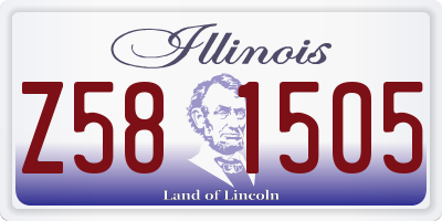 IL license plate Z581505