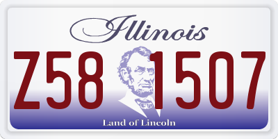 IL license plate Z581507