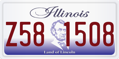 IL license plate Z581508