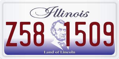 IL license plate Z581509