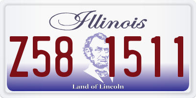 IL license plate Z581511