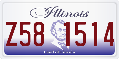 IL license plate Z581514