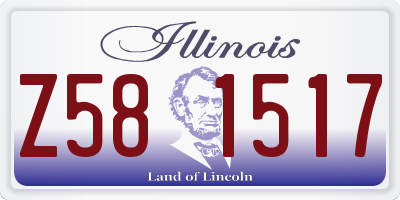 IL license plate Z581517