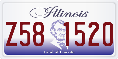 IL license plate Z581520