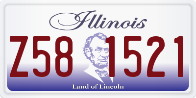 IL license plate Z581521