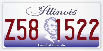 IL license plate Z581522