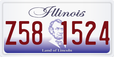 IL license plate Z581524