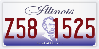 IL license plate Z581525