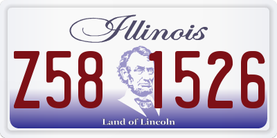 IL license plate Z581526