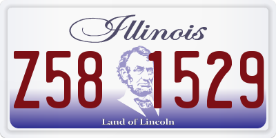 IL license plate Z581529