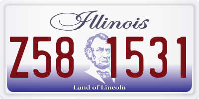 IL license plate Z581531