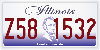 IL license plate Z581532