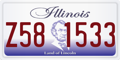 IL license plate Z581533