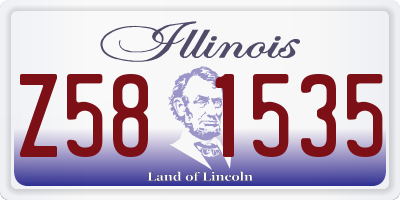 IL license plate Z581535