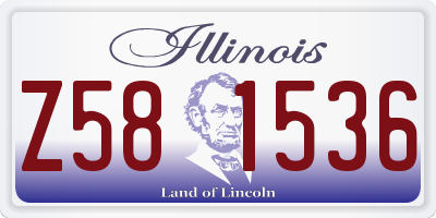 IL license plate Z581536