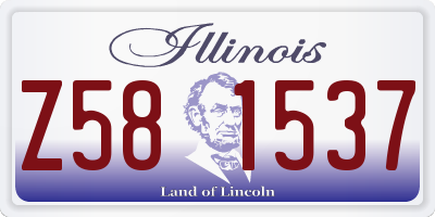 IL license plate Z581537