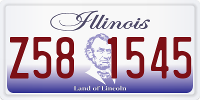IL license plate Z581545