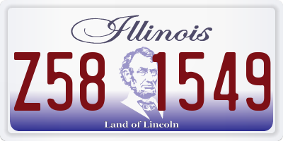 IL license plate Z581549