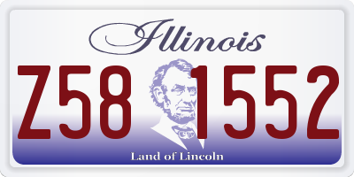 IL license plate Z581552
