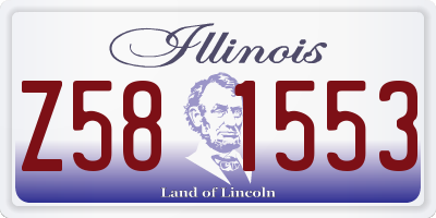 IL license plate Z581553