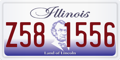 IL license plate Z581556