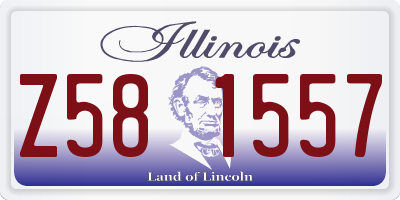 IL license plate Z581557