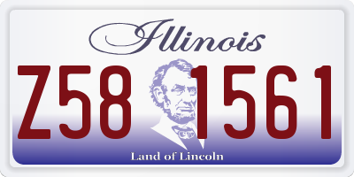 IL license plate Z581561