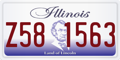 IL license plate Z581563